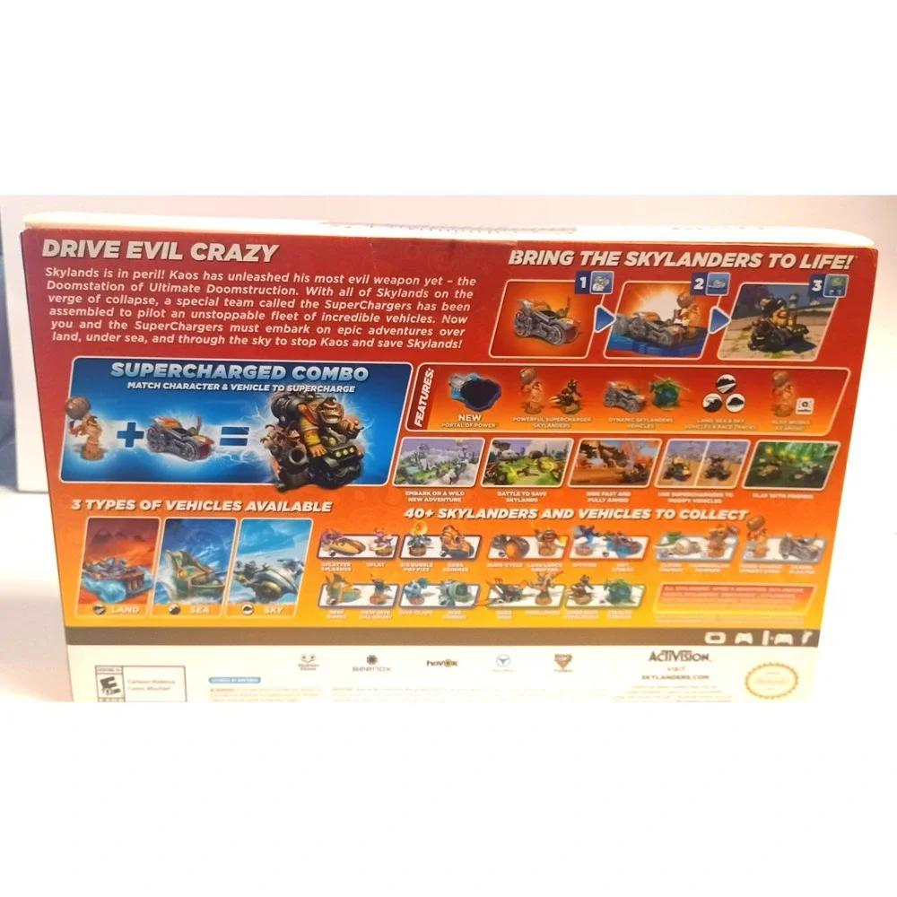 Skylanders SuperChargers Starter Pack Wii U New Sealed Donkey Kong Amiibo 2015